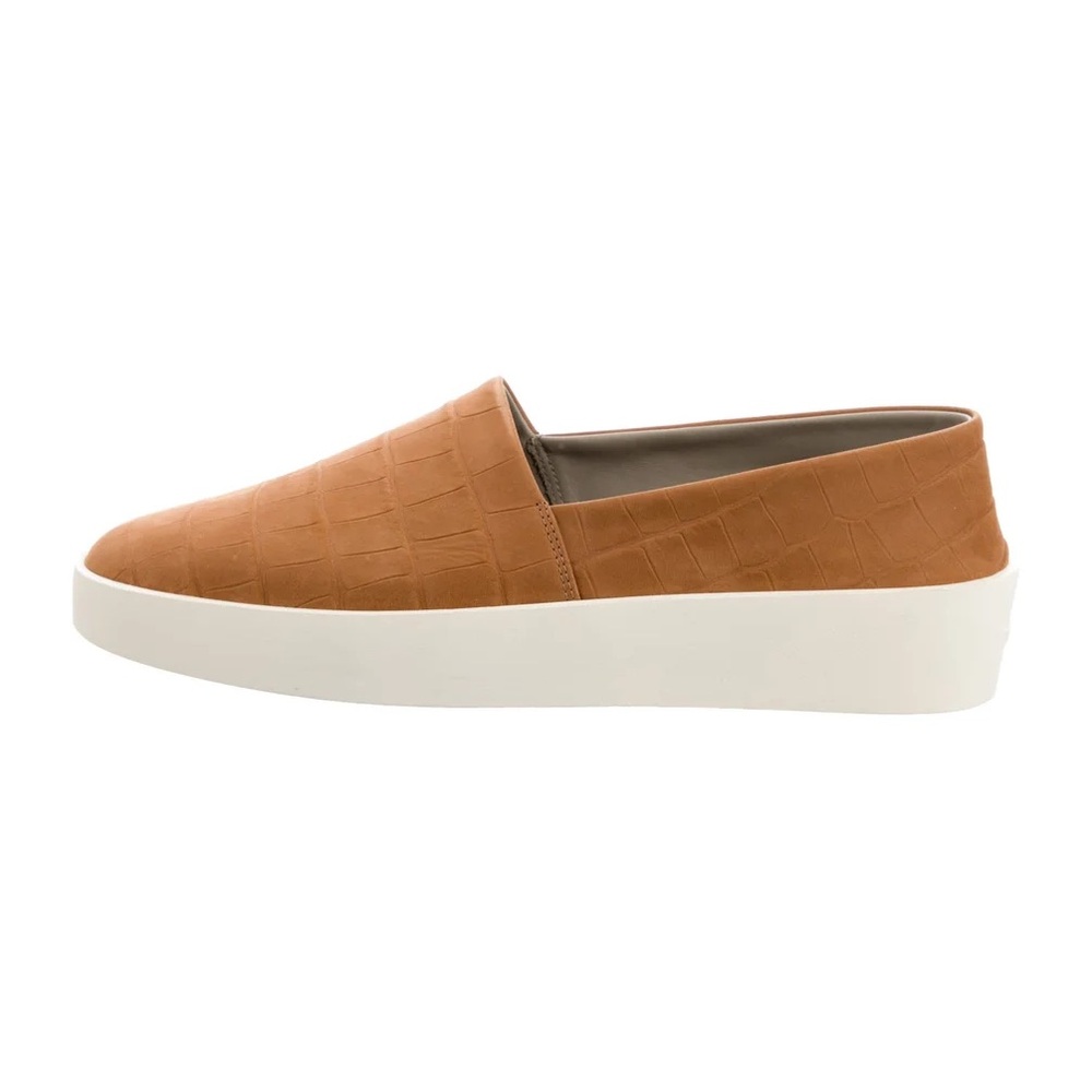Fear of God Crocodile Embossed Leather Espadrille Sneakers Sz 42